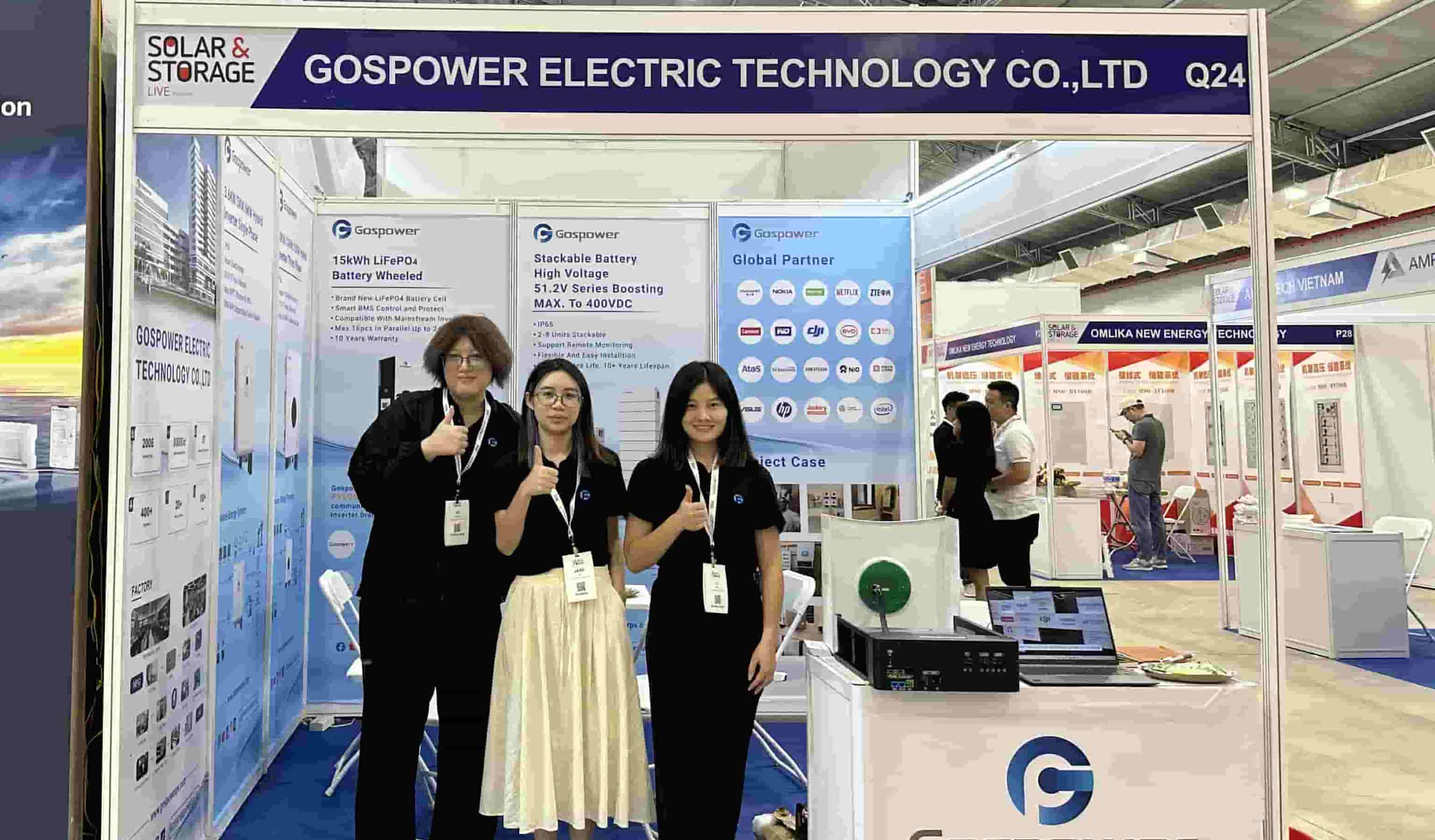 GOSPOWER presenta soluciones solares inteligentes en 2024 Solar & Storage Live Vietnam